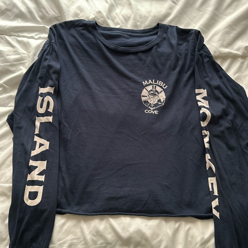 Brandy Melville Malibu Cove Long Sleeve Top